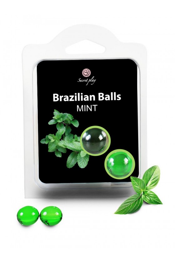 Boules de massage Brésiliennes menthe - BZ3858
