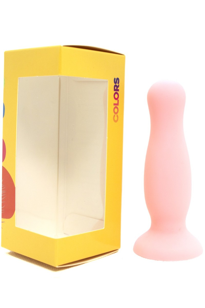 Plug anal ventouse rose pastel taille S - A-001-S-PNK