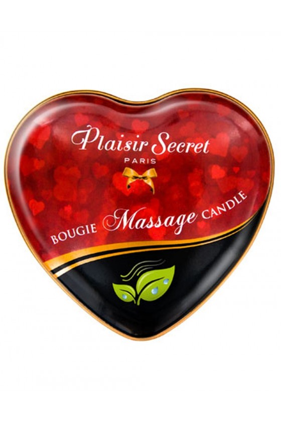 Mini bougie de massage naturelle boîte coeur 35ml - CC826060