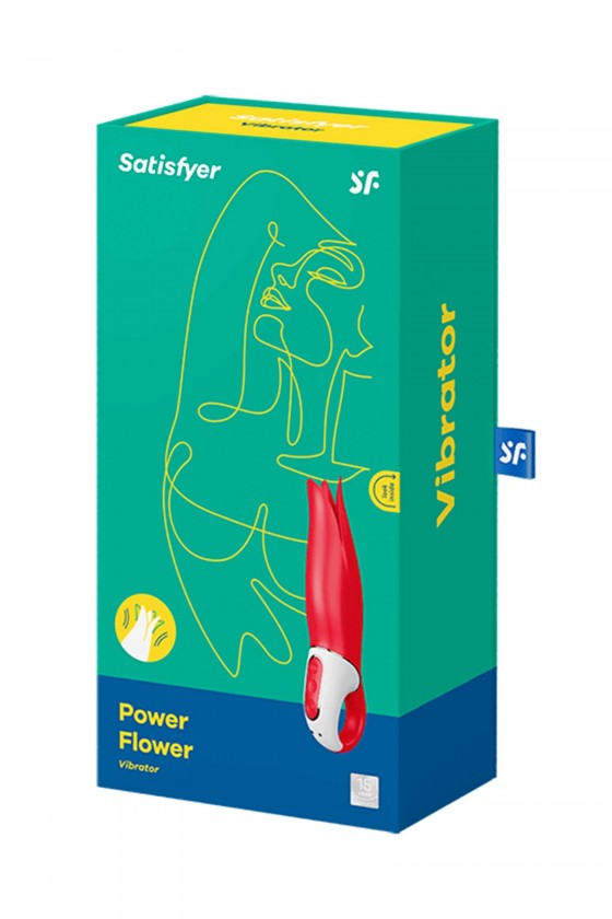 Vibromasseur stimulateur waterproof en silicone USB Power Flower Satisfyer - CC597177