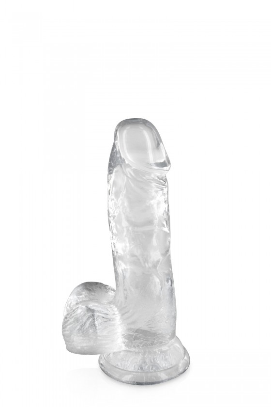 Gode jelly transparent ventouse taille S 15.3cm - CC570122